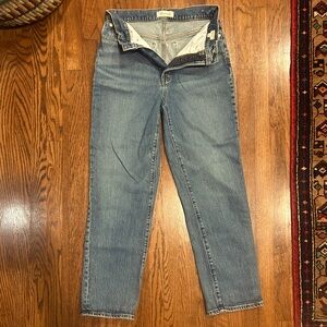 Madewell Perfect Vintage Straight Blue Women Jeans